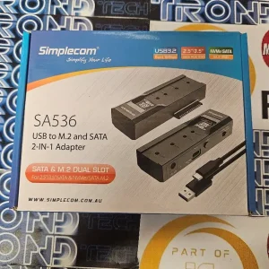 Simplecom SA536 USB to M.2 and SATA 2.5/3.5 2-in-1 Adapter