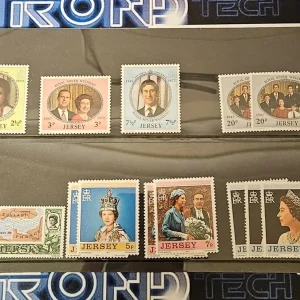 Jersey 1972 Royal Silver Wedding 13 Stamp Set